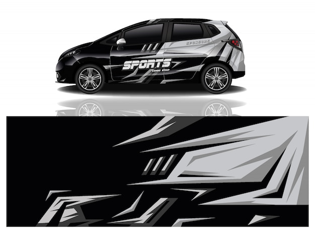 Vecteur De Conception Wrap Decal Voiture Sport