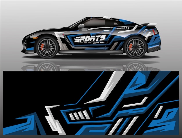 Vecteur De Conception Wrap Decal Voiture Sport