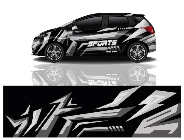 Vecteur De Conception Wrap Decal Voiture