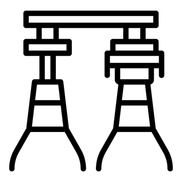 Le vecteur de contour de l'icône de production de bière réservoir de boisson Alcool de bière