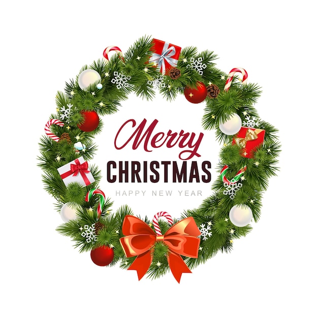 vecteur couronne de Noël3
