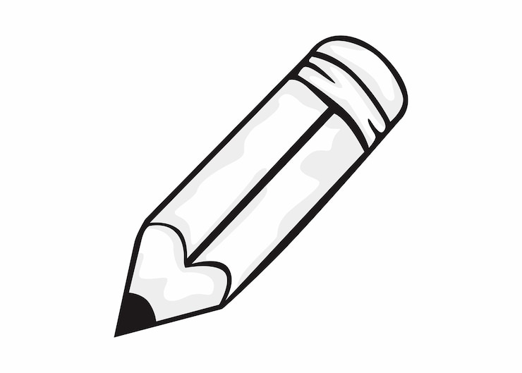 Vecteur vecteur de crayon d'équipement scolaire