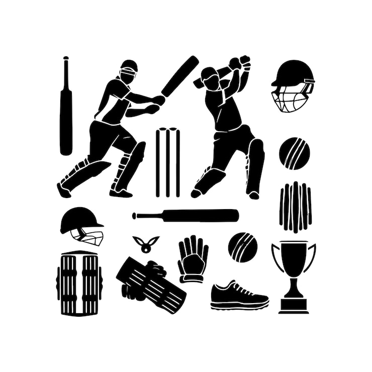 Vecteur vecteur de cricket