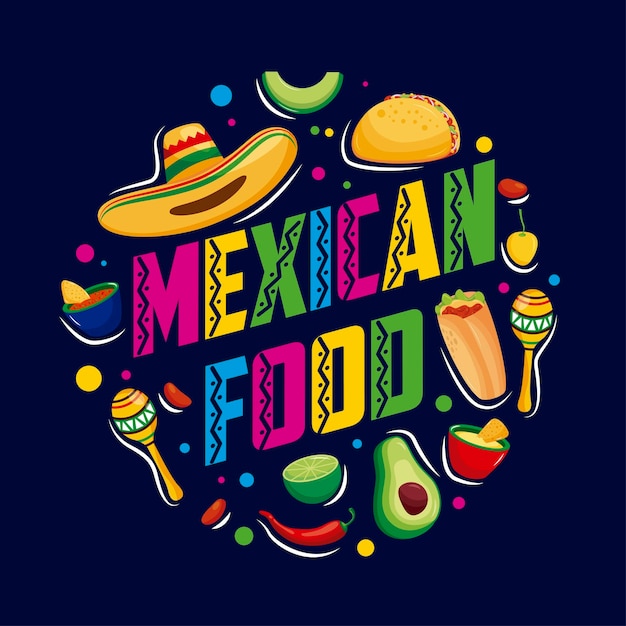 Vecteur De Cuisine Mexicaine