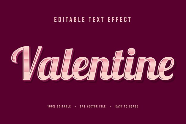 Vecteur Décoratif De Police Et D'alphabet De La Saint-valentin