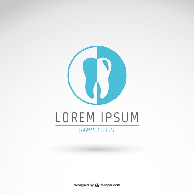 Vecteur de dentiste logo modèle