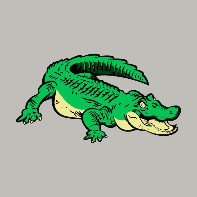 Vecteur vecteur de dessin animé d'aligator