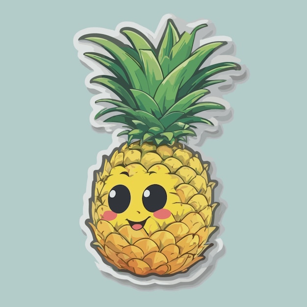 Vecteur De Dessin Animé à L'ananas