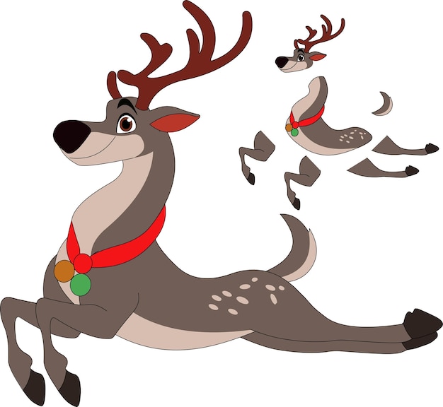 vecteur de dessin animé d'un cerf