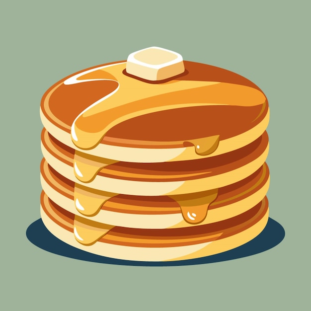 vecteur de dessin animé de crêpes