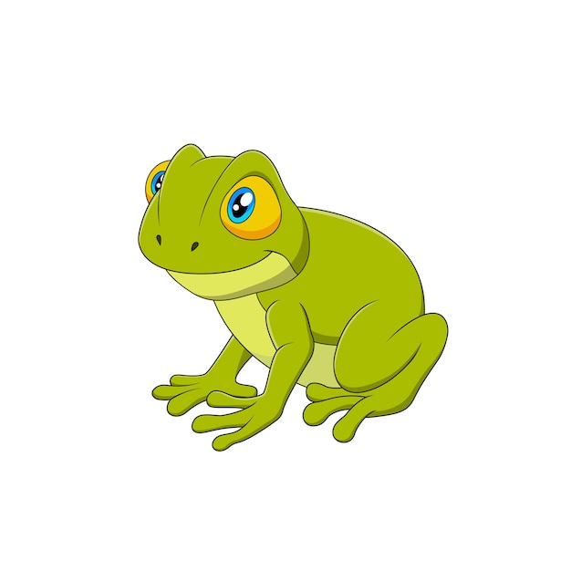 Vecteur De Dessin Animé De Grenouille Mignon Et Adorable