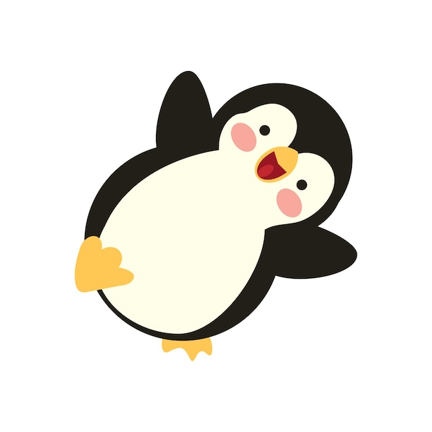 Le Vecteur De Dessin Animé De Happy Penguin