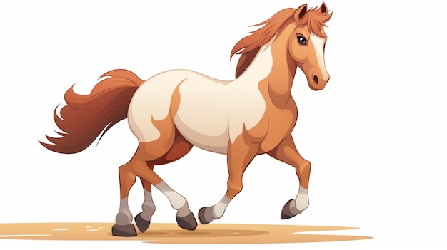 Vecteur de dessins animés de chevaux