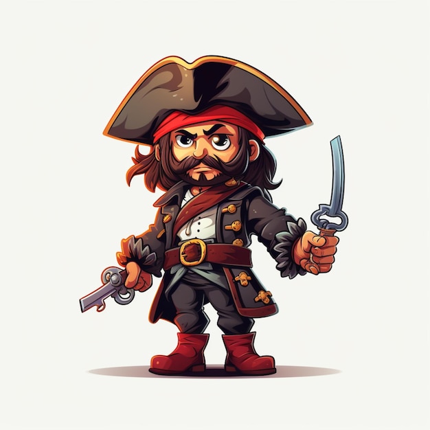 Vecteur vecteur de dessins animés pirates