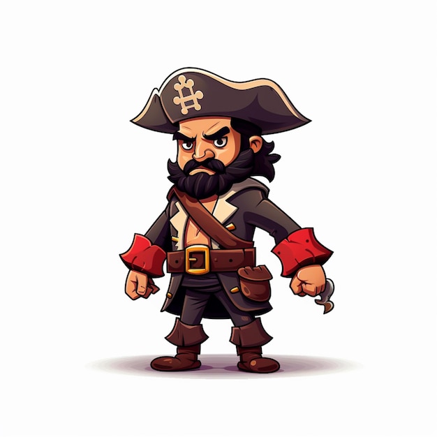 Vecteur vecteur de dessins animés pirates