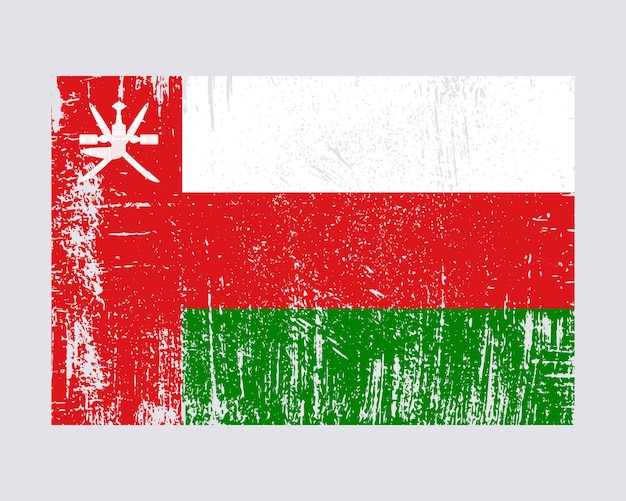 Vecteur De Drapeau D'oman