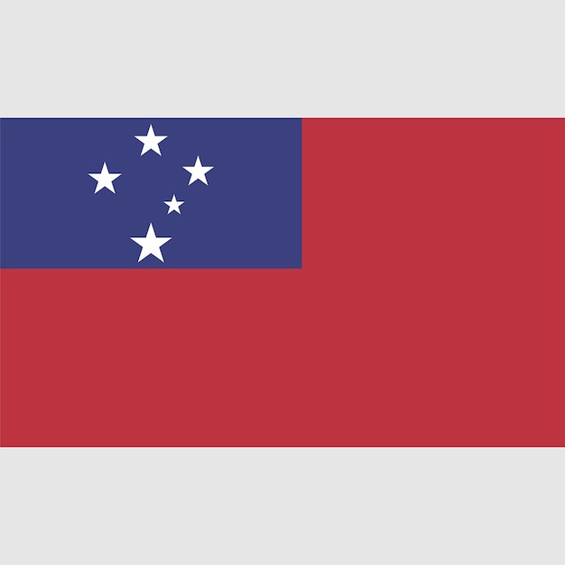 Vecteur de drapeau des Samoa et fichier JPG