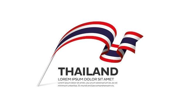 Vecteur De Drapeau De La Thaïlande