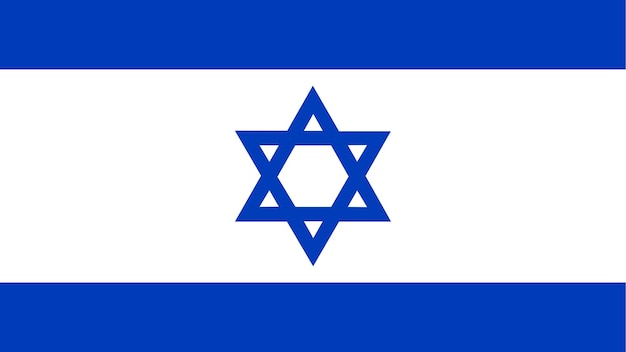 Vecteur du drapeau d'Israël