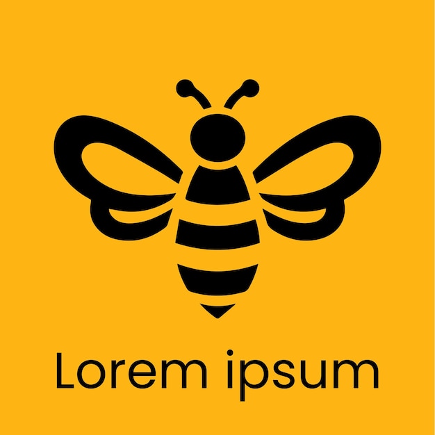 Le vecteur du logo de l'abeille