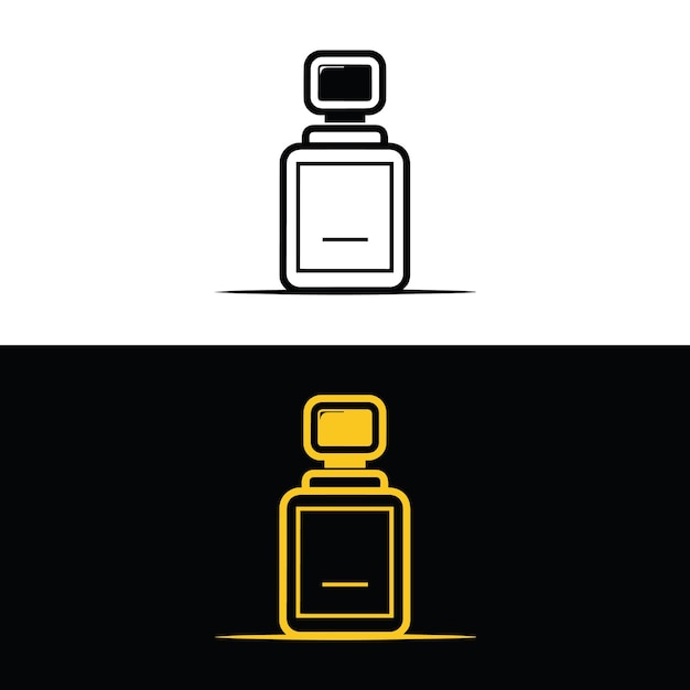 Vecteur le vecteur du logo de la bouteille de parfum l'illustration du logo du symbole du parfum