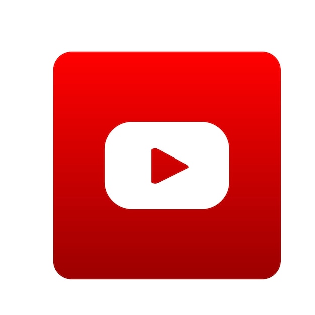 le vecteur du logo carré de youtube