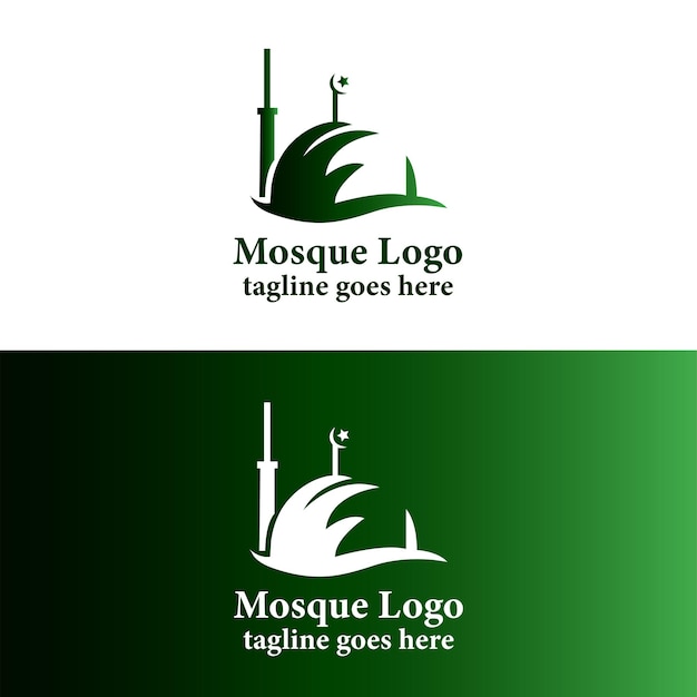 Vecteur le vecteur du logo de la mosquée islamique