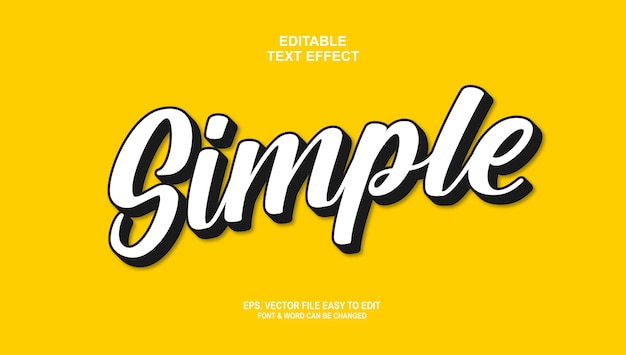 Vecteur d'effet de texte modifiable de dessin animé