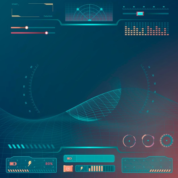 Vecteur d'éléments de conception de modèle d'interface technologique