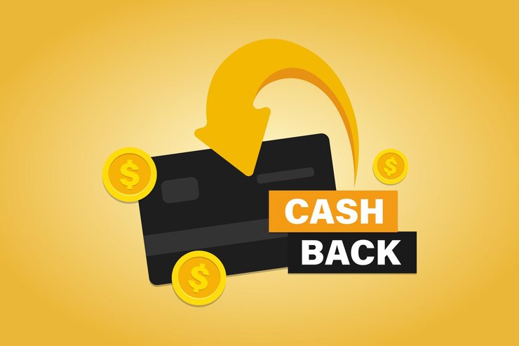 Vecteur vecteur d'étiquette de paiement financier de service de cashback