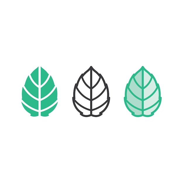 Vecteur De Feuille D'arbre Et Concept Convivial De Conception De Logo Vert