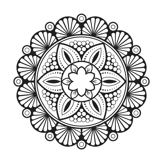 Vecteur Floral Mandala Indien Style Ethnique Mandala Islamique