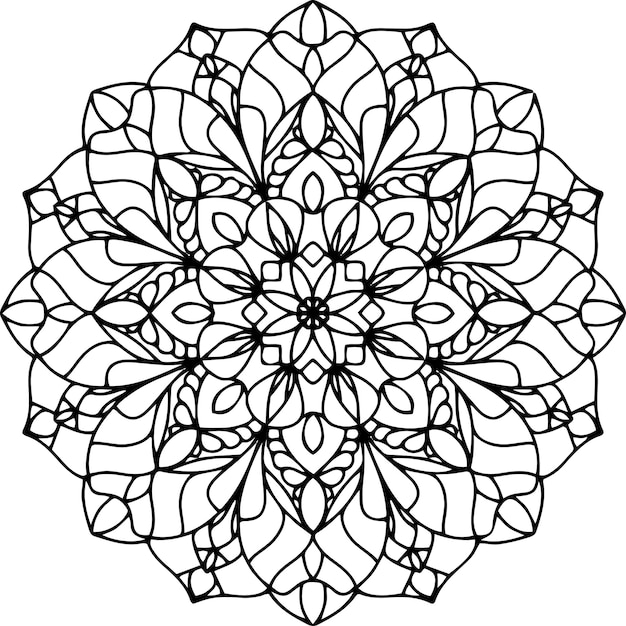 Vecteur floral de mandala