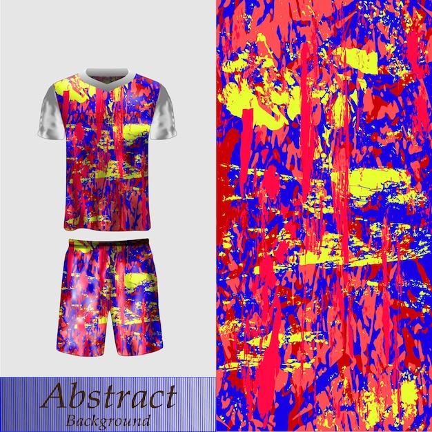 vecteur de fond abstrait pour costume de maillot de sport et équipe de sport