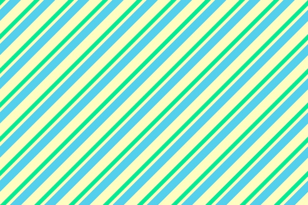 Vecteur vecteur de fond abstrait rayures diagonales motif rayé sans couture avec bleu vert et jaune