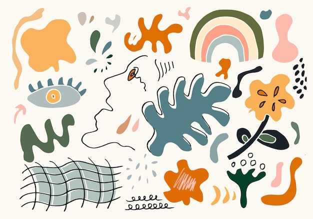 Vecteur de fond d'art abstrait art mural abstrait pour les impressions de papier peint et le motif