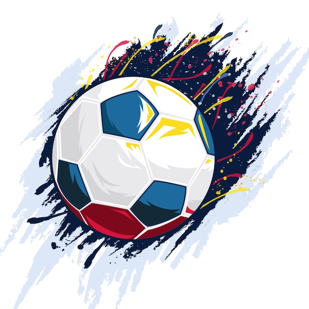 vecteur de fond de ballon de football