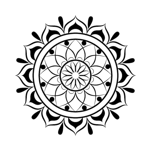 Vecteur de fond de conception de Mandala