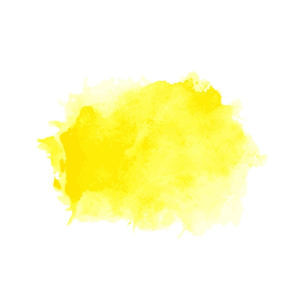 Vecteur vecteur de fond de conception de tache d'éclaboussure d'aquarelle jaune doux