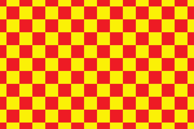 Vecteur De Fond Motif échiquier Rouge Et Jaune