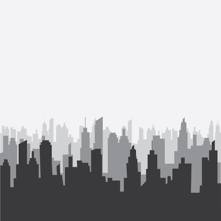 Vecteur vecteur de fond ville skyline