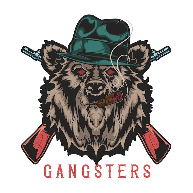 Le vecteur des gangsters des loups 1.