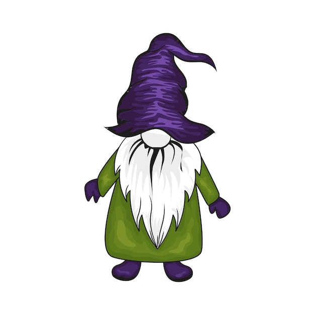 Vecteur De Gnome D'halloween