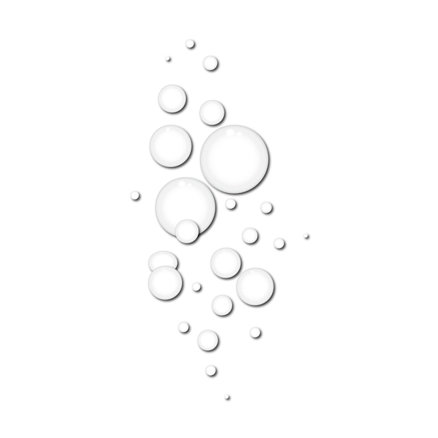 vecteur de gouttes d'eau douce pure