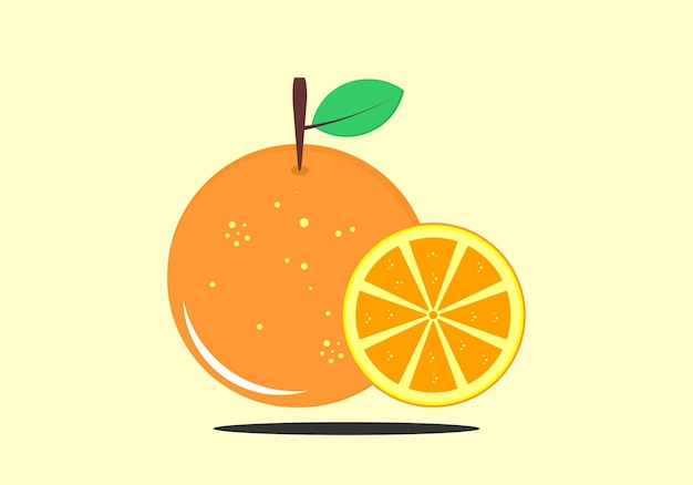 Vecteur vecteur graphique d'illustration orange