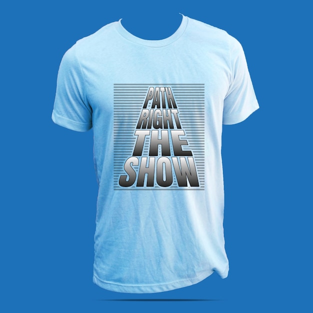 Vecteur gratuit montrer le bon chemin typographie citations conception de tshirt