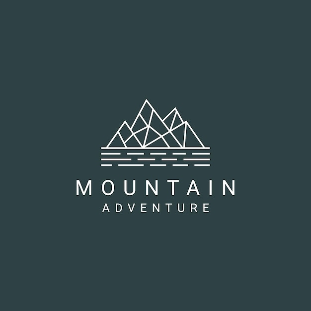 Vecteur D'icône De Conception De Logo De Montagne