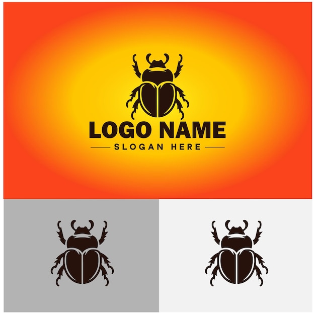 Vecteur le vecteur d'icône du logo de l'abeille de juin pour l'icône de l'application de la marque d'entreprise june bug insect bee logo template