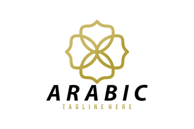 Vecteur vecteur d'icône logo arabe isolé