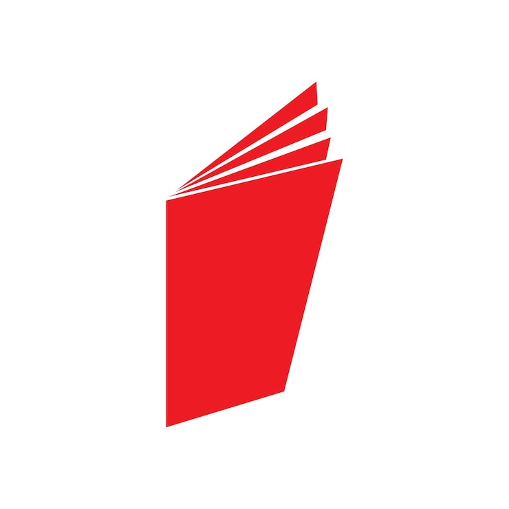 Vecteur vecteur d'icône de logo de livre